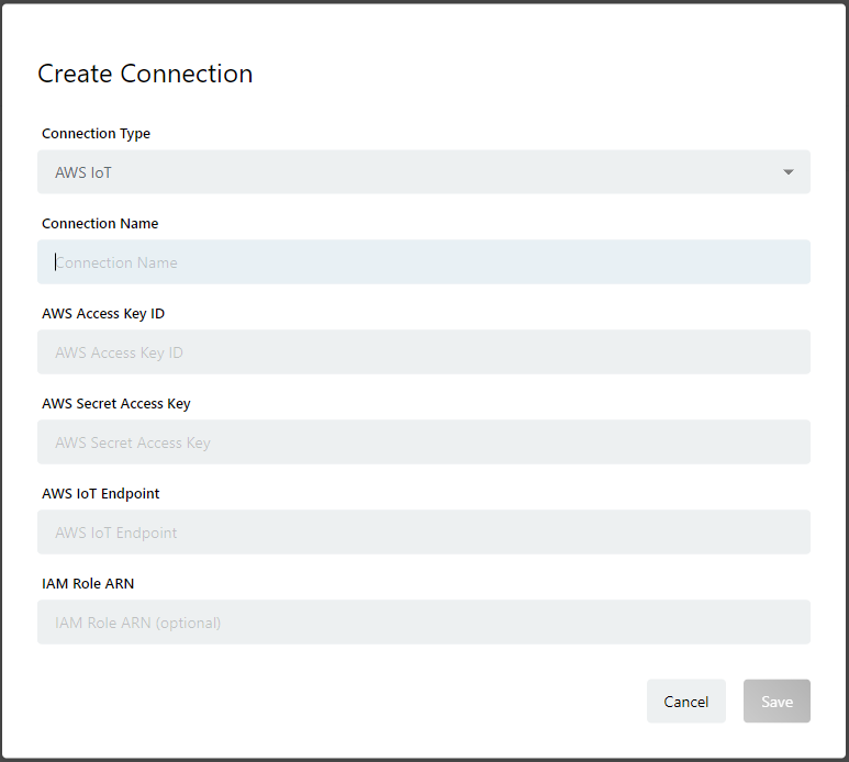 awsiot-connection-dialog